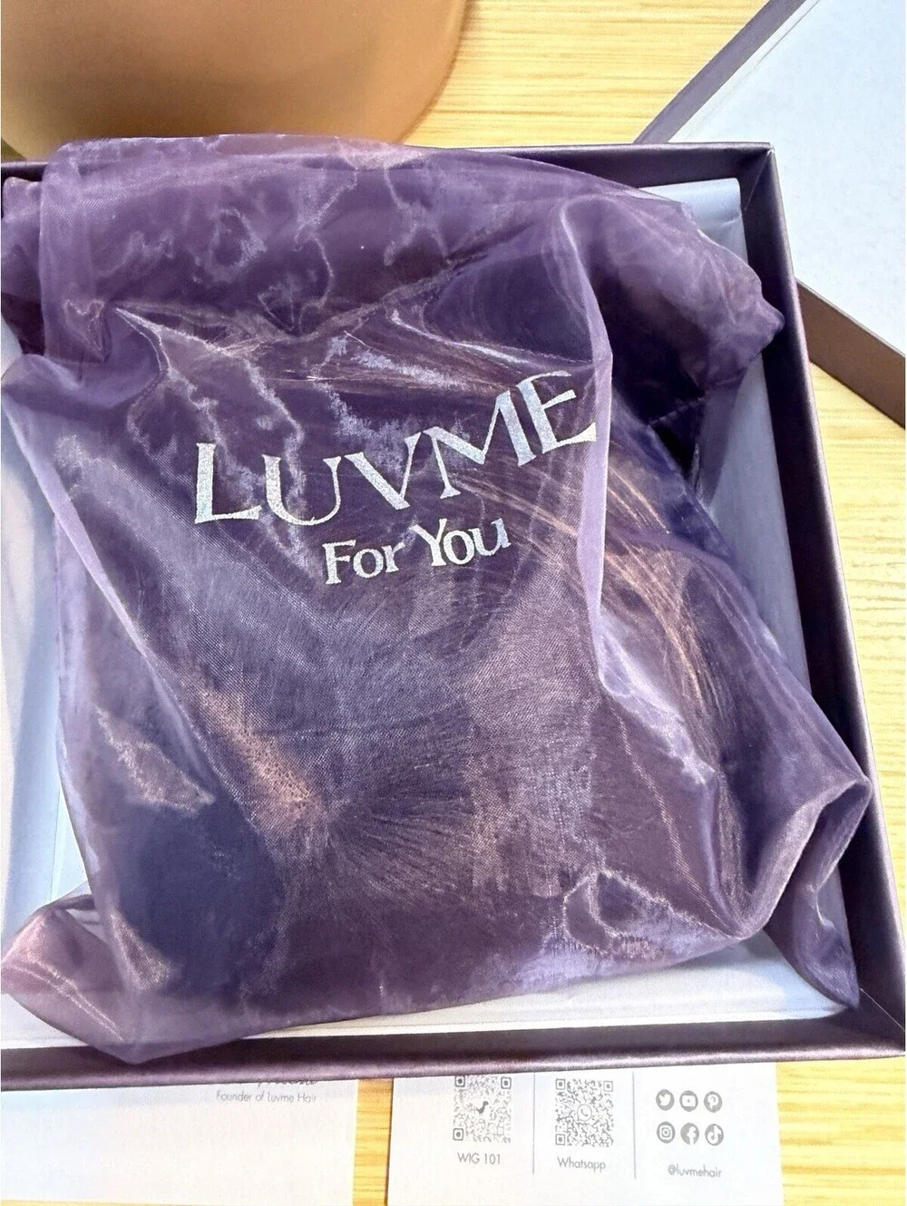 Luvme Hair Natural Black Brown Human Hair Straight Bob Bangs Wig